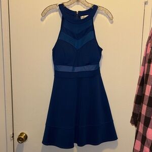 Elegant Royal Blue Sleeveless Dress